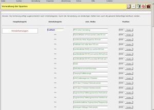 Brokertool - Übersicht Sparten